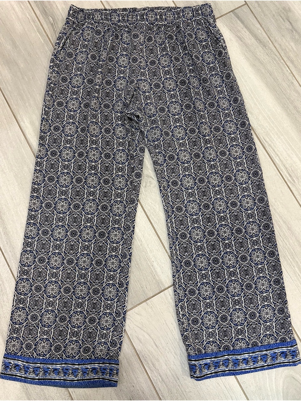 Saint Tropez West Navy and White Geometric Print